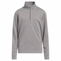 ADIDAS Junior - Boys Heather ¼ Zip Sweatshirt Grey Three - Melange