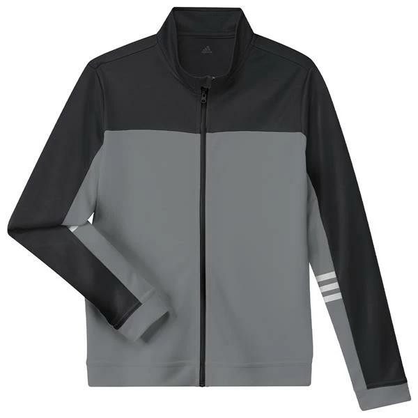 ADIDAS Junior - Boys Full Zip 3-Stripe Jacket Black