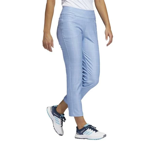 ADIDAS Ladies Ultimate365 Print Primegreen Ankle Pants Ambient Sky - White - Image 4