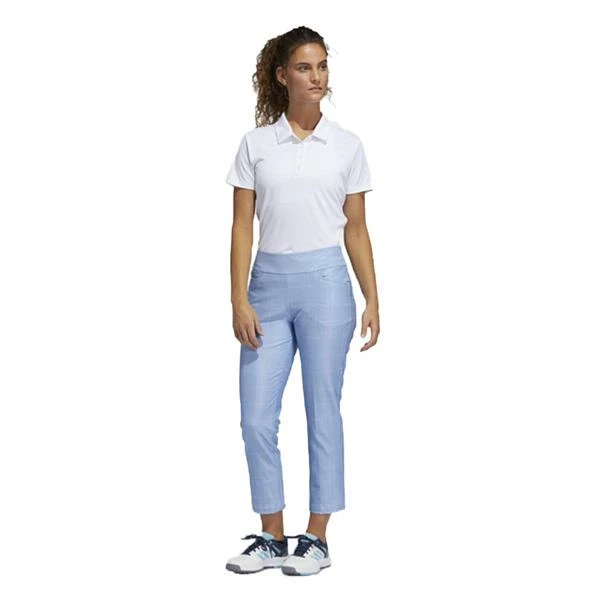 ADIDAS Ladies Ultimate365 Print Primegreen Ankle Pants Ambient Sky - White - Image 5