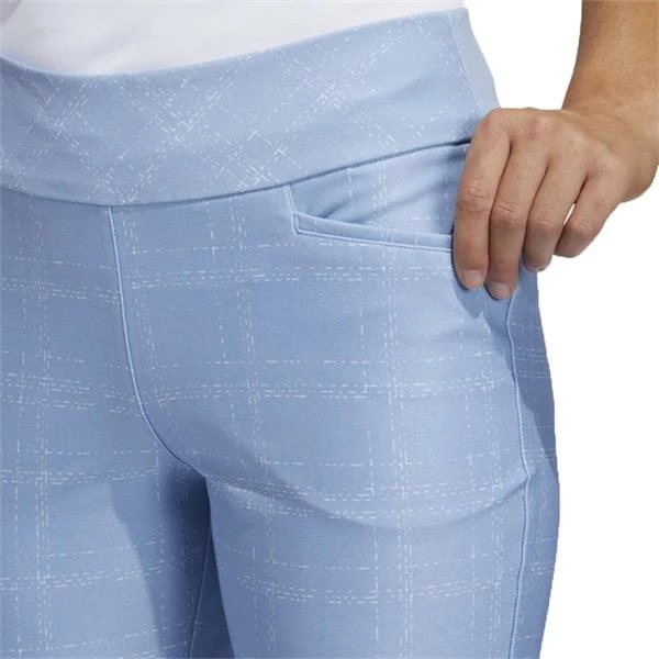ADIDAS Ladies Ultimate365 Print Primegreen Ankle Pants Ambient Sky - White - Image 6