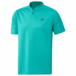 ADIDAS Gents Primeblue Sport Collar Texture Polo Shirt Semi Mint - Rush