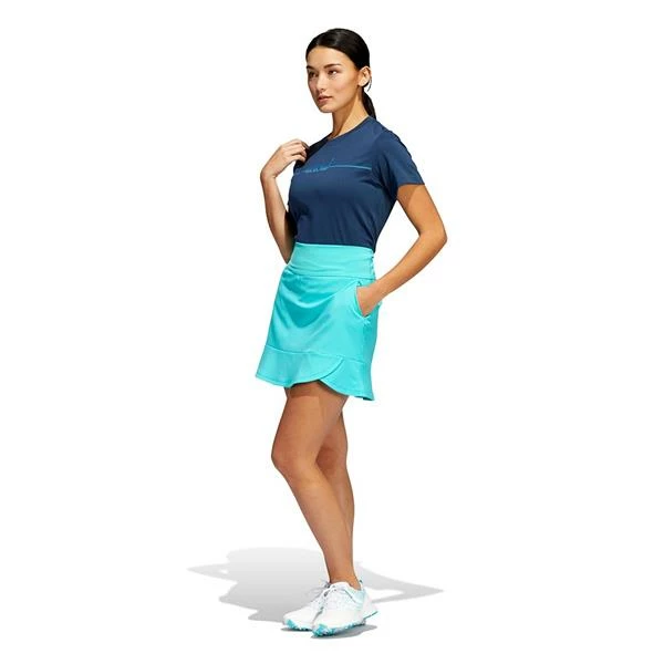 ADIDAS Ladies Primeblue Sport Skort Semi Rush - Blue Rush - Image 5