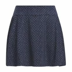 ADIDAS Ladies Printed 16 Inch Skort Navy