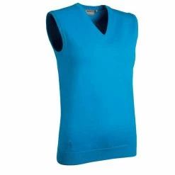 Glenmuir Ladies Astrid V Neck Cotton Slipover Cobalt