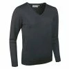 Glenmuir Ladies Maya V-Neck Merino Sweater Charcoal