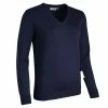Glenmuir Ladies Maya V-Neck Merino Sweater Dark Navy