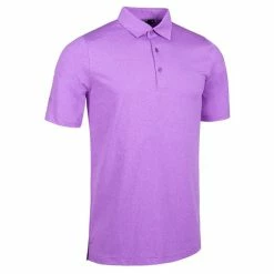 Glenmuir Gents Silloth Tailored Collar Performance Polo Shirt Amethyst Marl