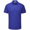 Ping Gents Geo Polo Shirt Blue Surf - Navy