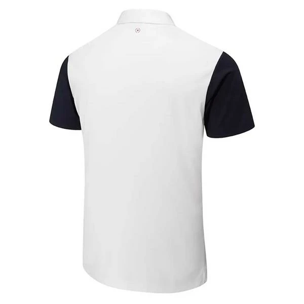 Ping Gents Malvern Polo Shirt White - Navy - Image 2