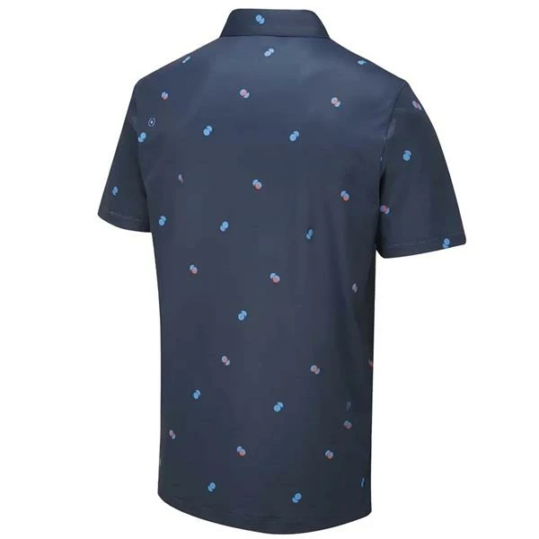 Ping Gents Two Tone Polo Shirt Navy - Poppy Multi - Image 2