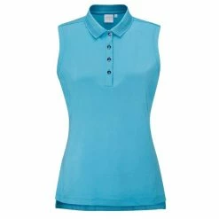 Ping Ladies Solene Sleeveless Polo Shirt Laguna