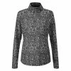 Ping Ladies Lois ¼ Zip Long Sleeve Black Multi