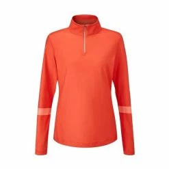 Ping Ladies Tamara 1/4 Zip Flame Melon