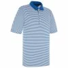 ProQuip Gents Pro Tech Bar Stripe Polo Shirt Royal - White