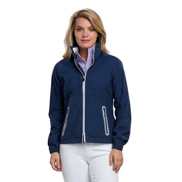 Zero Restriction Ladies Olivia Hooded Waterproof Jacket Storm - White