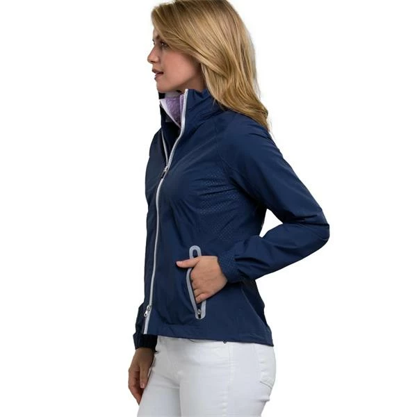 Zero Restriction Ladies Olivia Hooded Waterproof Jacket Storm - White - Image 4