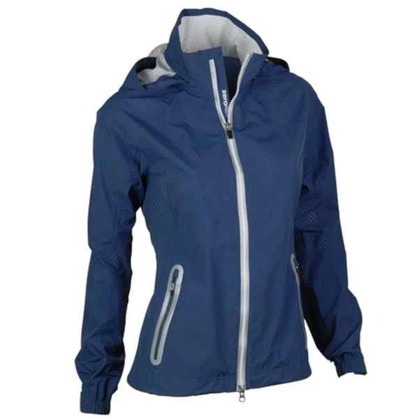 Zero Restriction Ladies Olivia Hooded Waterproof Jacket Storm - White - Image 3