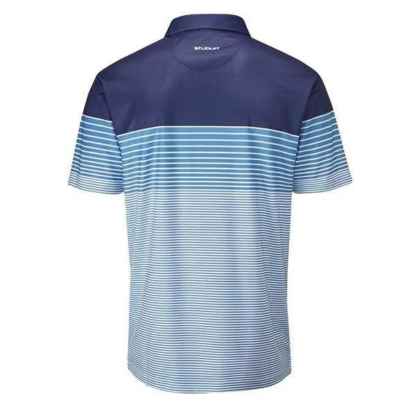 Stuburt Gents Highland Polo Shirt Midnight - Vintage Blue - Image 2
