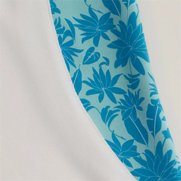 Green Lamb Ladies Erin Sleeveless Zip Neck Polo Shirt Botanical - Image 5