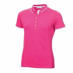 Green Lamb Ladies Kailynne Club Polo Shirt Magenta