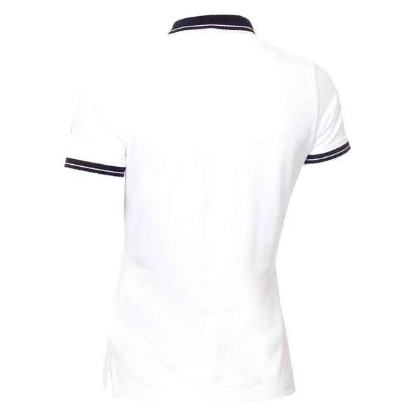 Green Lamb Ladies Kailynne Club Polo Shirt White Navy - Image 2