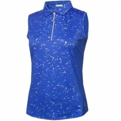 Green Lamb Ladies Katrianna Sleeveless Polo Shirt Cornflower