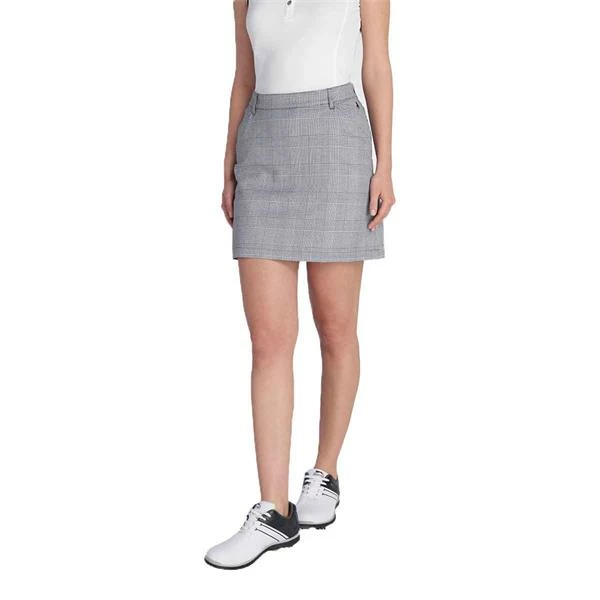Green Lamb Ladies Kendra Check Skort Navy - White - Image 3