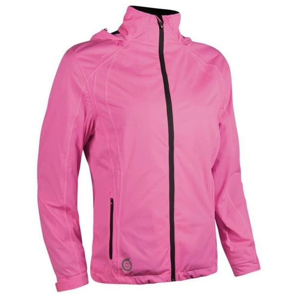 Sunderland Ladies Whisperdry Contour Waterproof Jacket Pink - White