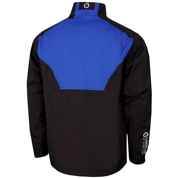 Sunderland Gents Valberg Waterproof Stretch Mesh Golf Jacket Black - Electric Blue - White - Image 2