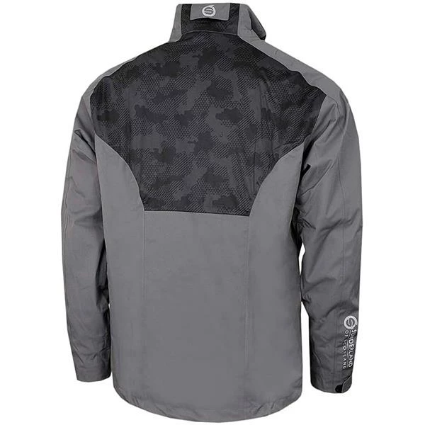 Sunderland Gents Valberg Waterproof Stretch Mesh Golf Jacket Gunmetal - Black Camo - White - Image 2