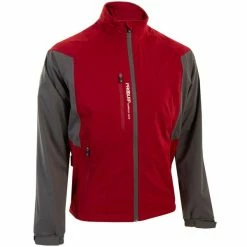 ProQuip Gents Tour Flex Elite Waterproof Jacket Red - Grey